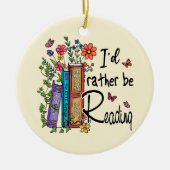 Ich würde lieber lesen keramik ornament (Vorne)