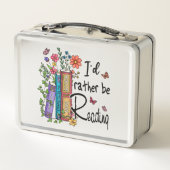 Ich würde lieber lesen metall brotdose (Rückseite)