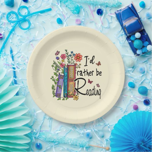 Ich würde lieber lesen pappteller (Party)