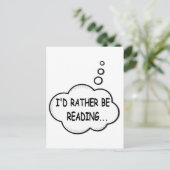 Ich würde lieber lesen postkarte (Stehend Vorderseite)