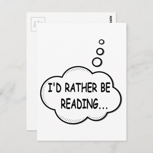 Ich würde lieber lesen postkarte (Vorne/Hinten)