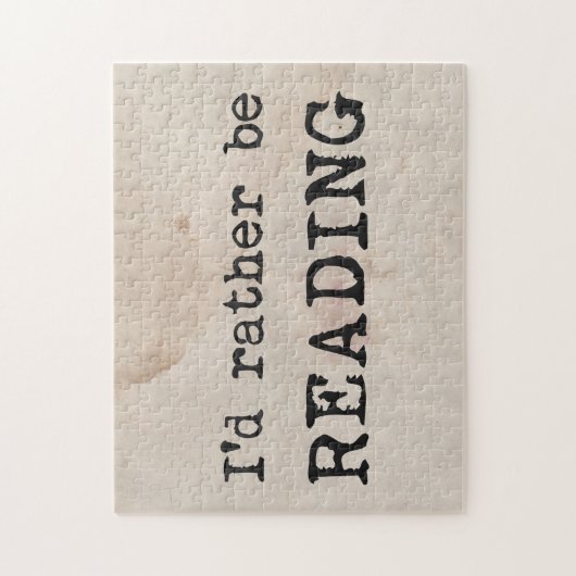 Ich würde lieber lesen puzzle (Vertikal)