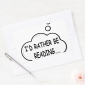 Ich würde lieber lesen rechteckiger aufkleber (Umschlag)