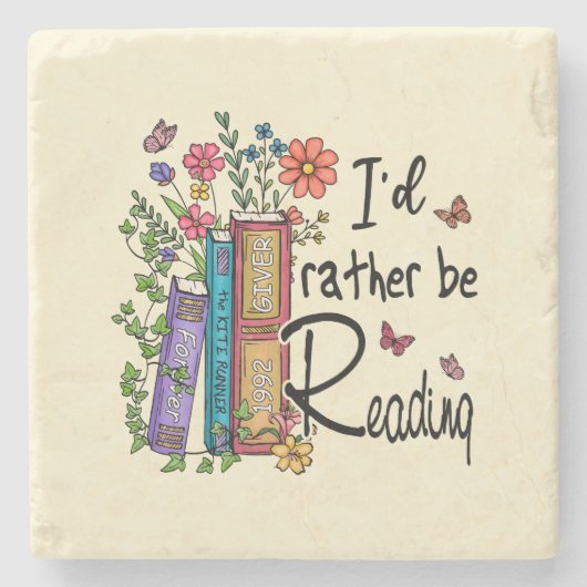 Ich würde lieber lesen steinuntersetzer (Vorderseite)