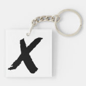 Ich würde lieber lügen - Minimaler Schlüsselanhäng Schlüsselanhänger (Rückseite)