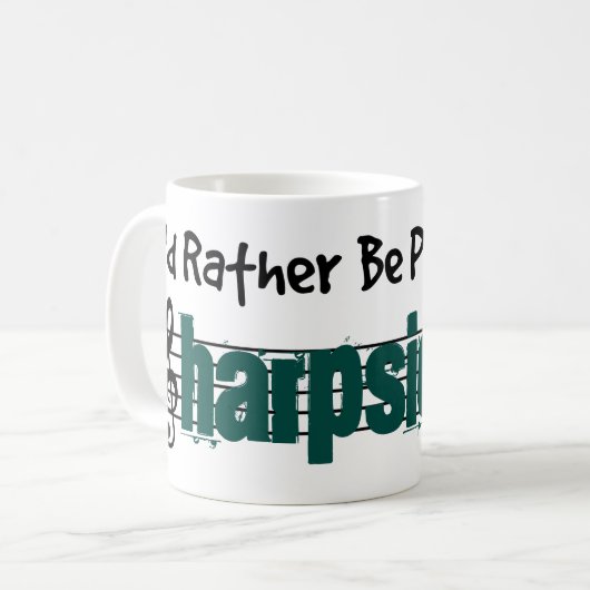 Ich würde lieber mein Cembalo spielen Kaffeetasse (Vorderseite Links)