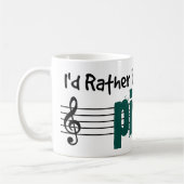 Ich würde lieber mein Klavier spielen Kaffeetasse (Links)