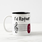 Ich würde lieber mein Oud spielen Zweifarbige Tasse (Links)