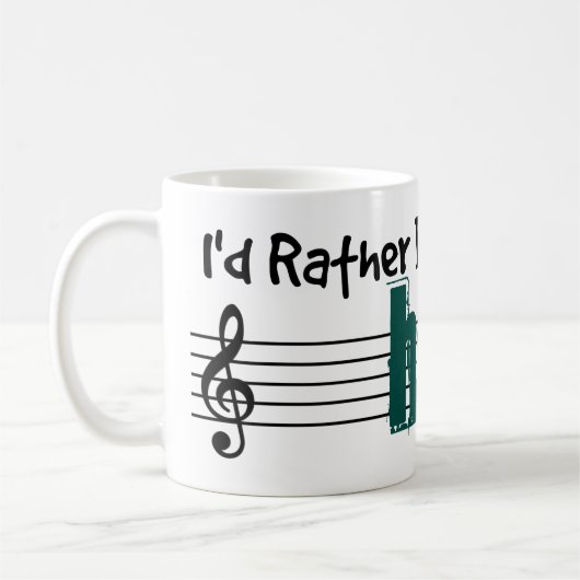 Ich würde lieber meine Harfe spielen Kaffeetasse (Links)