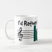 Ich würde lieber meine Lute spielen Kaffeetasse (Links)