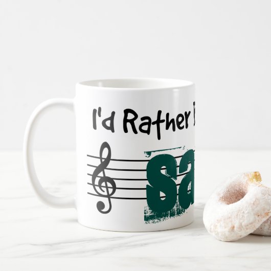 Ich würde lieber meine Sarod spielen Kaffeetasse (Mit Donut)