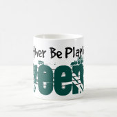 Ich würde lieber meine Veena spielen Kaffeetasse (Mittel)