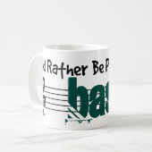 Ich würde lieber meinen Bass spielen Kaffeetasse (Vorderseite Links)