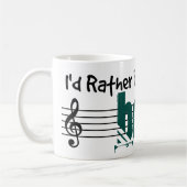 Ich würde lieber meinen Bass spielen Kaffeetasse (Links)