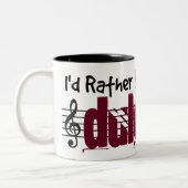 Ich würde lieber meinen Dolcscher spielen Zweifarbige Tasse (Links)
