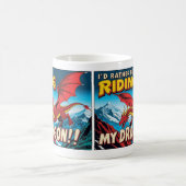 Ich würde lieber meinen Drachen reiten Kaffeetasse (Mittel)