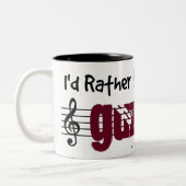 Ich würde lieber meinen Guzheng spielen Zweifarbige Tasse (Links)