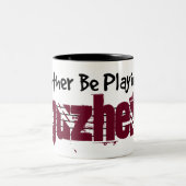 Ich würde lieber meinen Guzheng spielen Zweifarbige Tasse (Mittel)