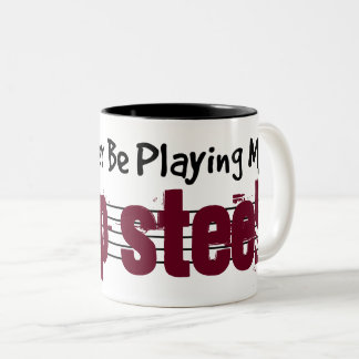 Ich würde lieber meinen Latestahl spielen Zweifarbige Tasse