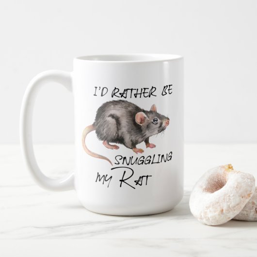 Ich würde lieber meinen Rat schimpfen Kaffeetasse (Mit Donut)