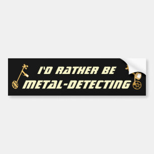 Ich würde lieber mit dem Metalldetektor suchen Lus Autoaufkleber
