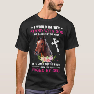 Ich würde lieber mit einem lustigen Pferdegeschenk T-Shirt