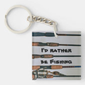 Ich würde lieber mit Fotos Angelroten und Rollen f Schlüsselanhänger (Vorderseite)