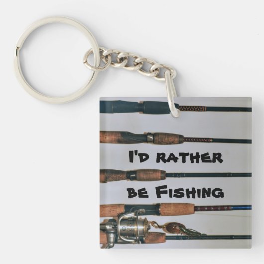 Ich würde lieber mit Fotos Angelroten und Rollen f Schlüsselanhänger (Vorderseite)