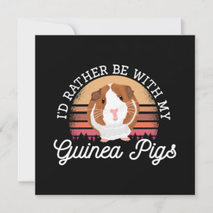 Ich würde lieber mit meiner Guinea Pig Cavy Rodden Mitteilungskarte