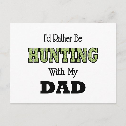 Ich würde lieber mit Vater jagen Postkarte (Vorderseite)
