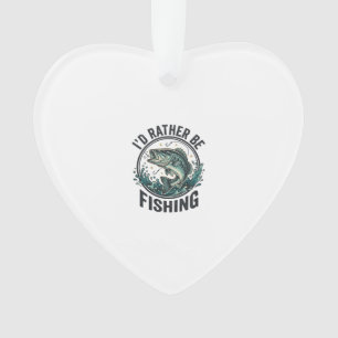 Ich würde lieber mit Vintage-Bass-Angler-T-Shirt a Ornament