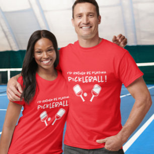 Ich würde lieber Pickleball spielen Benutzername R T-Shirt