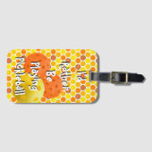 Ich würde lieber Pickleball spielen, Orange, Gelb Gepäckanhänger (Vorderseite (Horizontal))