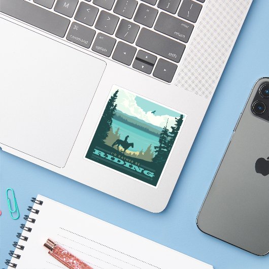 Ich würde lieber reiten aufkleber (Laptop mit iPhone)