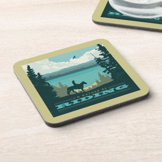 Ich würde lieber reiten getränkeuntersetzer (Linke Seite)