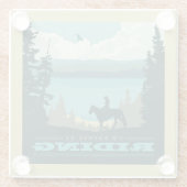 Ich würde lieber reiten glasuntersetzer (Rückseite)