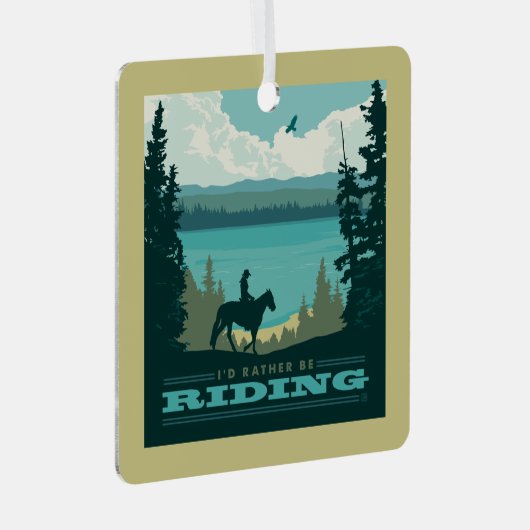 Ich würde lieber reiten ornament aus metall (Vorderseite Rechts)