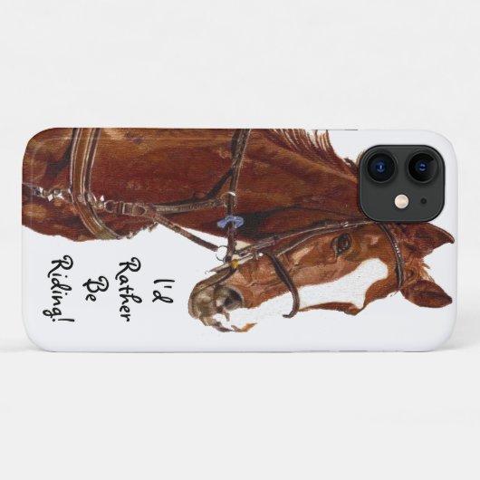 Ich würde lieber reiten! PferdeCase Case-Mate iPhone Hülle (Rückseite (Horizontal))