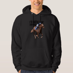 Ich würde lieber reiten Pferdeliebhaber Reitsport Hoodie