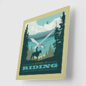 Ich würde lieber reiten quadratische wanduhr (Winkel)