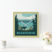 Ich würde lieber reiten quadratische wanduhr (Zuhause)