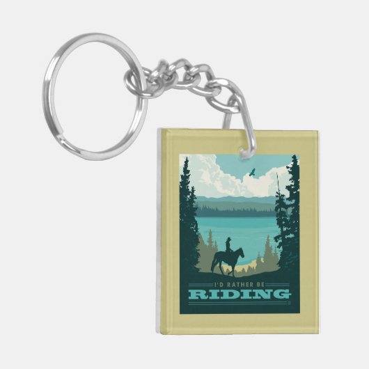 Ich würde lieber reiten schlüsselanhänger (Vorderseite links)