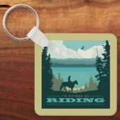 Ich würde lieber reiten schlüsselanhänger (Vorderseite)