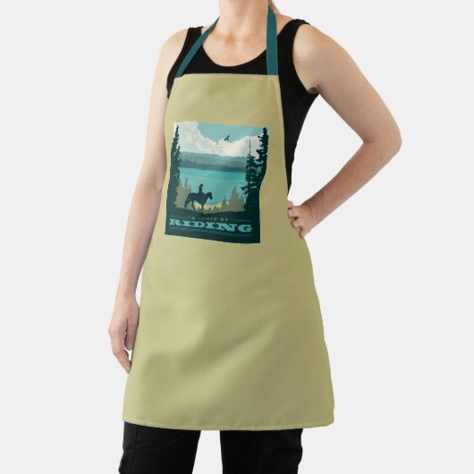 Ich würde lieber reiten schürze (InSitu)