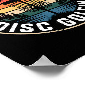 Ich würde lieber Retro-Discgolf spielen Poster (Ecke)
