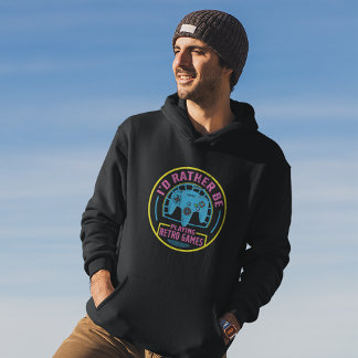 Ich würde lieber Retro-Spiele spielen - Gamer Hoodie