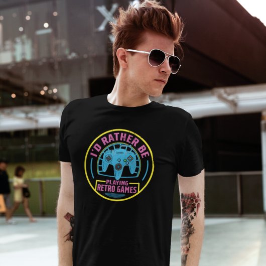 Ich würde lieber Retro-Spiele spielen - Konsole T-Shirt