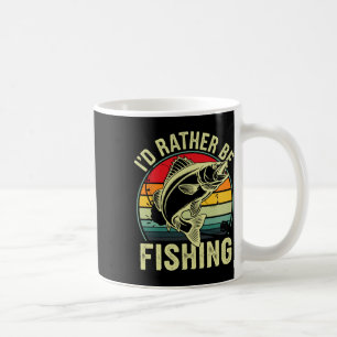 Ich würde lieber Retro-Vintage-Außenangler sein Kaffeetasse