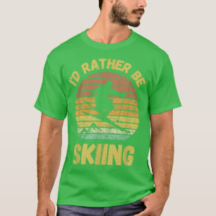Ich würde lieber Schnee Fitness Wellness gewinnen T-Shirt