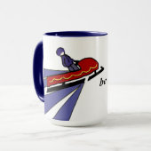 Ich würde lieber Schneemobil fahren Tasse (Vorderseite Links)